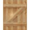 Ekena Millwork Joined Board-n-Batten Shutters w/Z-Bar, Rough Sawn Western Red Cedar, 21 1/2W x 27H, PR RBJ06Z21X027RWR - alternate 5